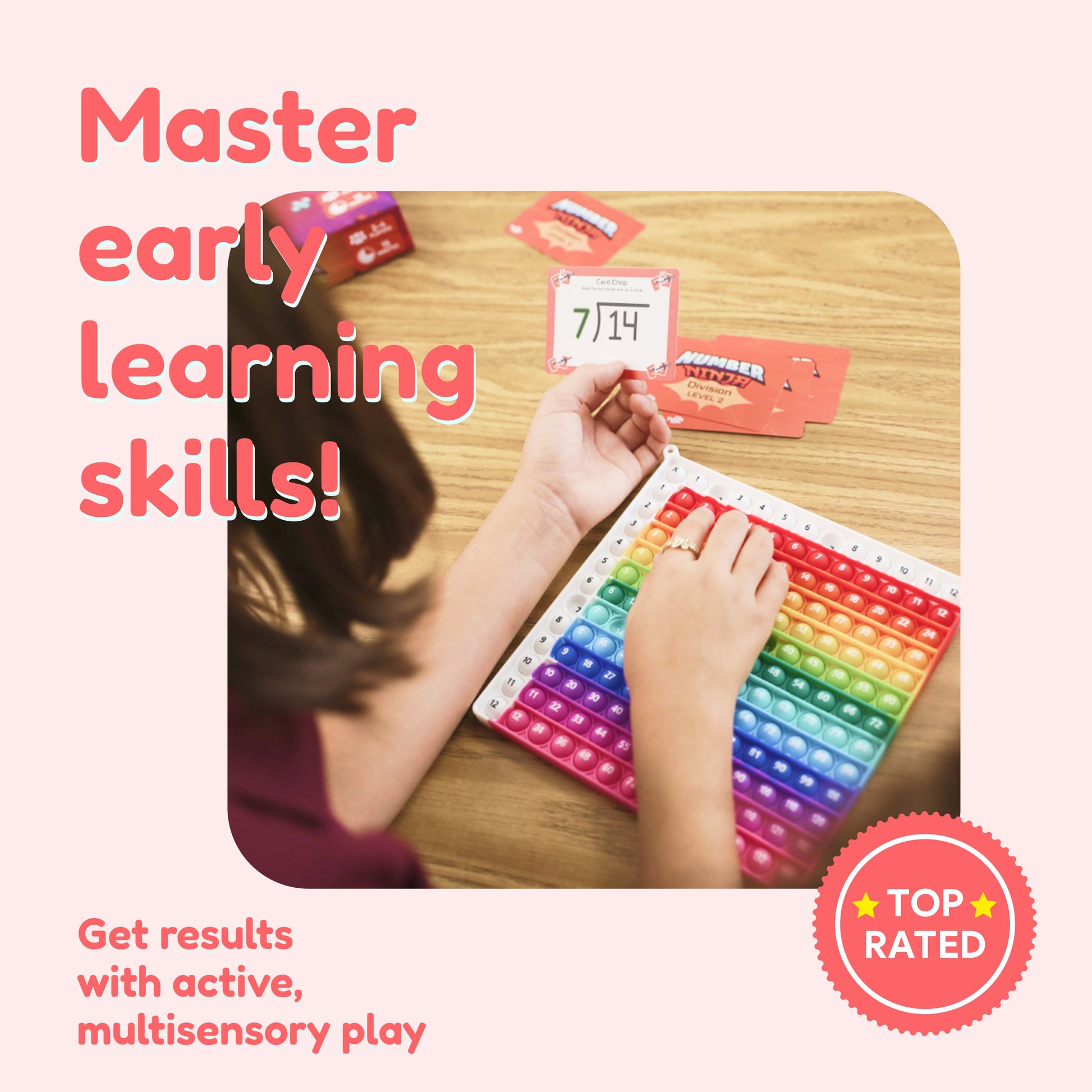2nd Grade Classroom Bundle educational toy by The Fidget Games featuring rainbow abacus cards on Tampa Home & Garden Store