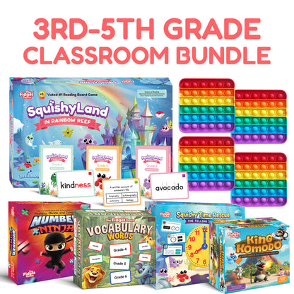 Grade 3-5 Classroom Bundle by The Fidget Games featuring SquishyLand box and rainbow pop fidgets on Tampa Home & Garden Store