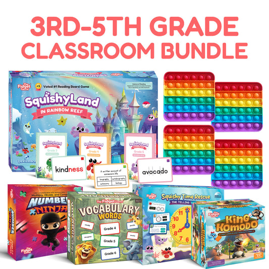 Grade 3-5 Classroom Bundle by The Fidget Games featuring SquishyLand box and rainbow pop fidgets on Tampa Home & Garden Store