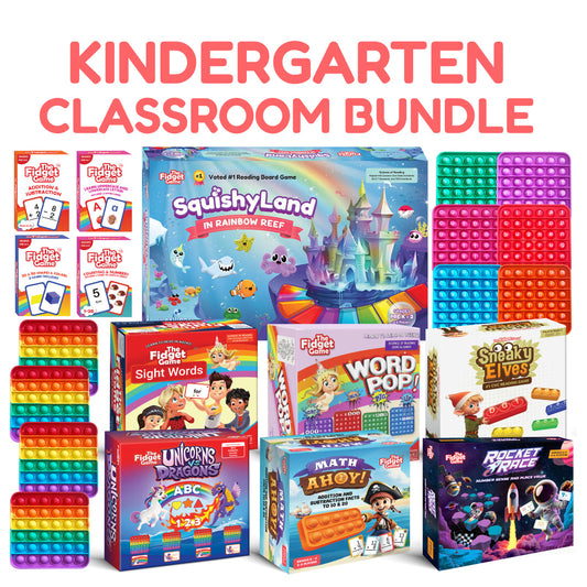 Kindergarten Classroom Bundle The Fidget Games educational toys set with pop-its and word games on Tampa Home & Garden Store