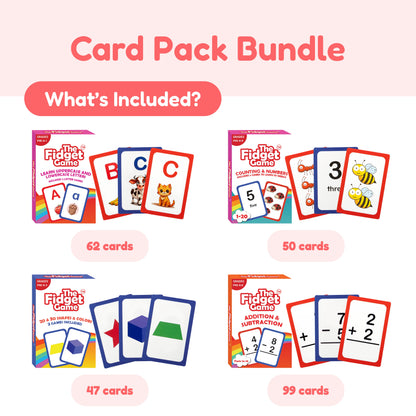 Pre-K Classroom Bundle by The Fidget Games with colorful letter and number card packs on Tampa Home & Garden Store