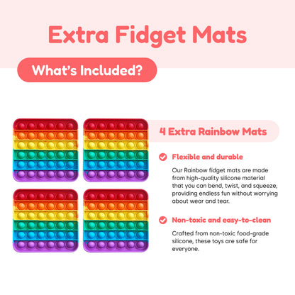 Pre-K Classroom Bundle educational toys by The Fidget Games featuring two rainbow pop-it mats on Tampa Home & Garden Store