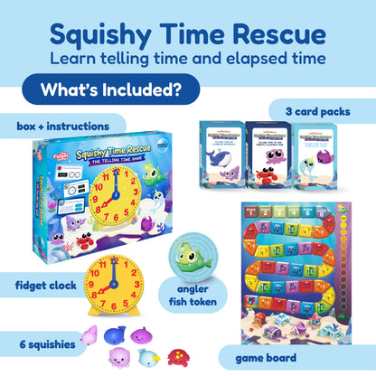 Small School Bundle for K-5 toys by The Fidget Games with Squishy Time Rescue and clock on Tampa Home & Garden Store