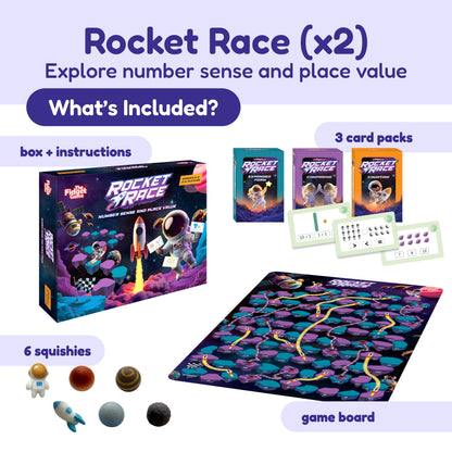 Ultimate School Bundle for K-5 educational toys including Rocket Race box and 3 card packs on Tampa Home & Garden Store