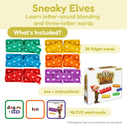 Grade 1 Shark Tank Bundle by The Fidget Games with six color letter tiles and 45 CVC cards on Tampa Home & Garden Store