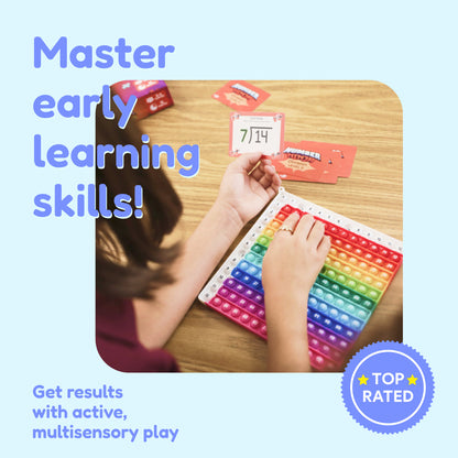 Grade 2 Shark Tank Bundle by The Fidget Games; colorful beads abacus with number cards on Tampa Home & Garden Store