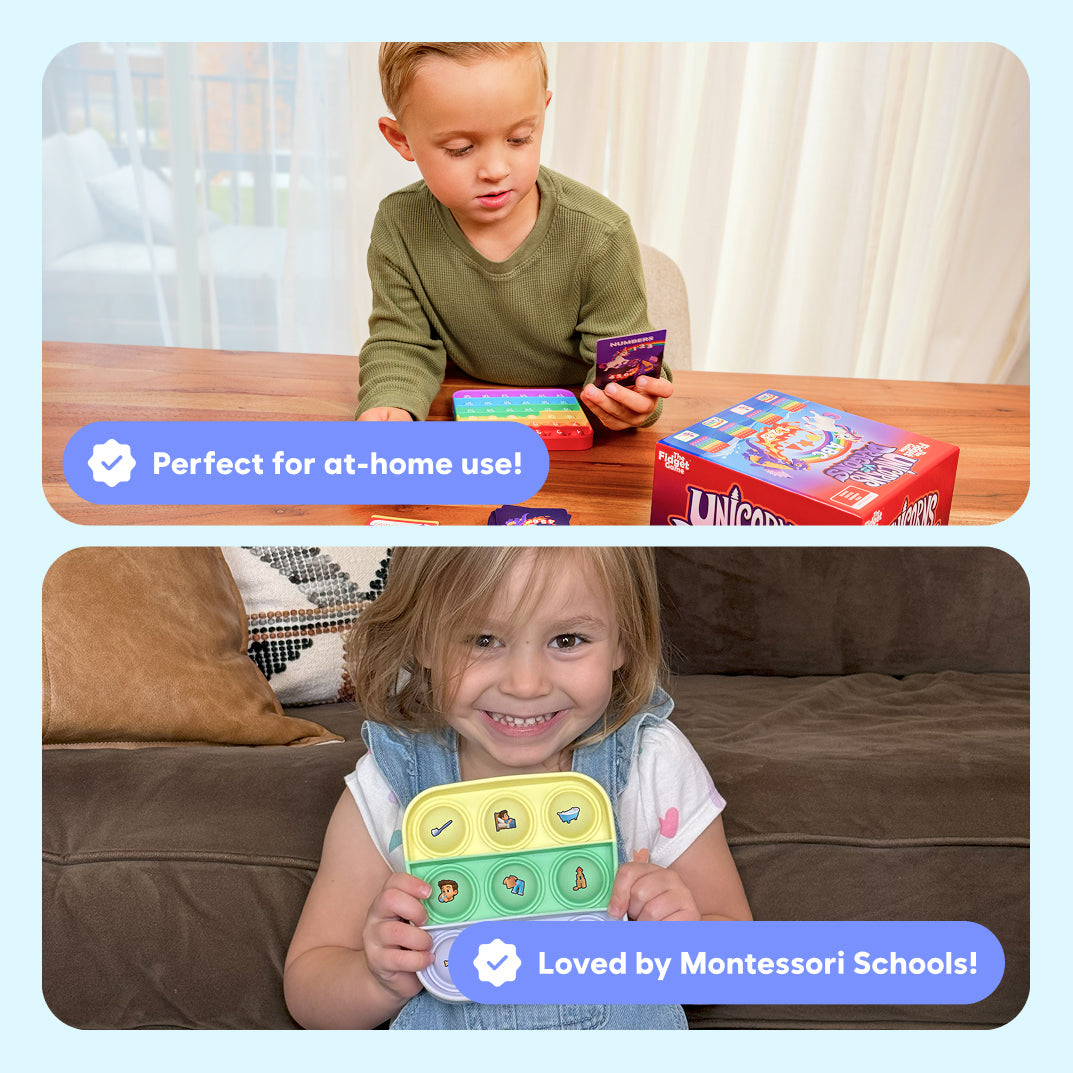 Pre-K Shark Tank Bundle educational toy by The Fidget Games with blocks and divided tray on Tampa Home & Garden Store