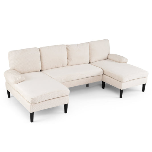 U-shaped Sectional Couch with Double Chaise for Living Room - Tampa Home & Garden Store
