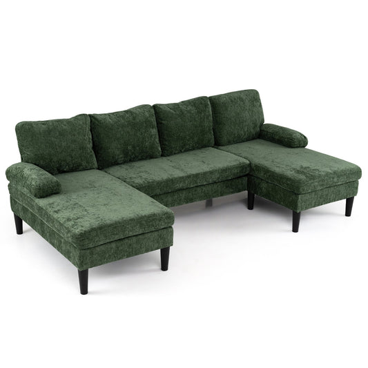 U-shaped Sectional Couch with Double Chaise for Living Room - Tampa Home & Garden Store