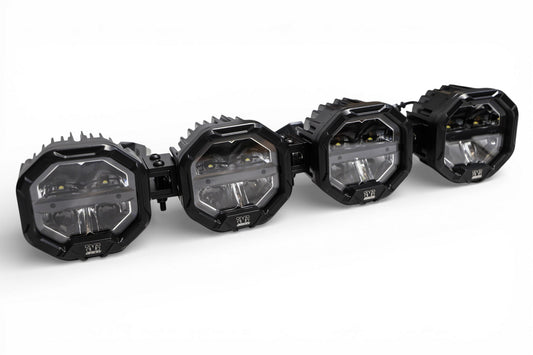 4 Light U-Con Interlocking Off Road LED Pod With Amber or White DRL Running Light - Tampa Home & Garden Store