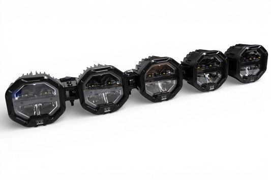 5 Light U-Con Interlocking Off Road LED Pod With Amber or White DRL Running Light - Tampa Home & Garden Store