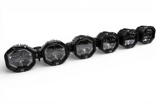 6 Light U-Con Interlocking Off Road LED Pod With Amber or White DRL Running Light - Tampa Home & Garden Store