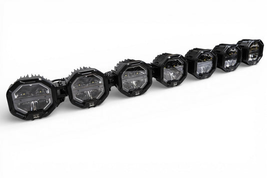7 Light U-Con Interlocking Off Road LED Pod With Amber or White DRL Running Light - Tampa Home & Garden Store