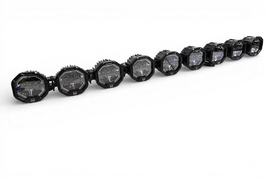 9 Light U-Con Interlocking Off Road LED Pod With Amber or White DRL Running Light - Tampa Home & Garden Store
