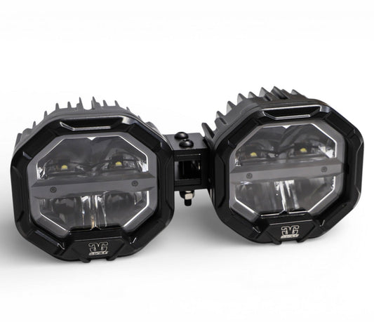 2 Light U-Con Interlocking Off Road LED Pod With Amber or White DRL Running Light - Tampa Home & Garden Store