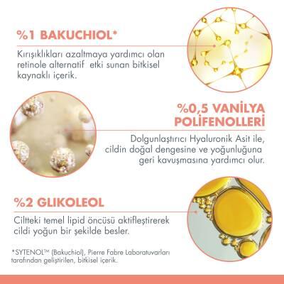 Face serum Avene DermAbsolu with Bakuchiol 1% and vanilla polyphenols 0.5% on pink layout on Tampa Home & Garden Store