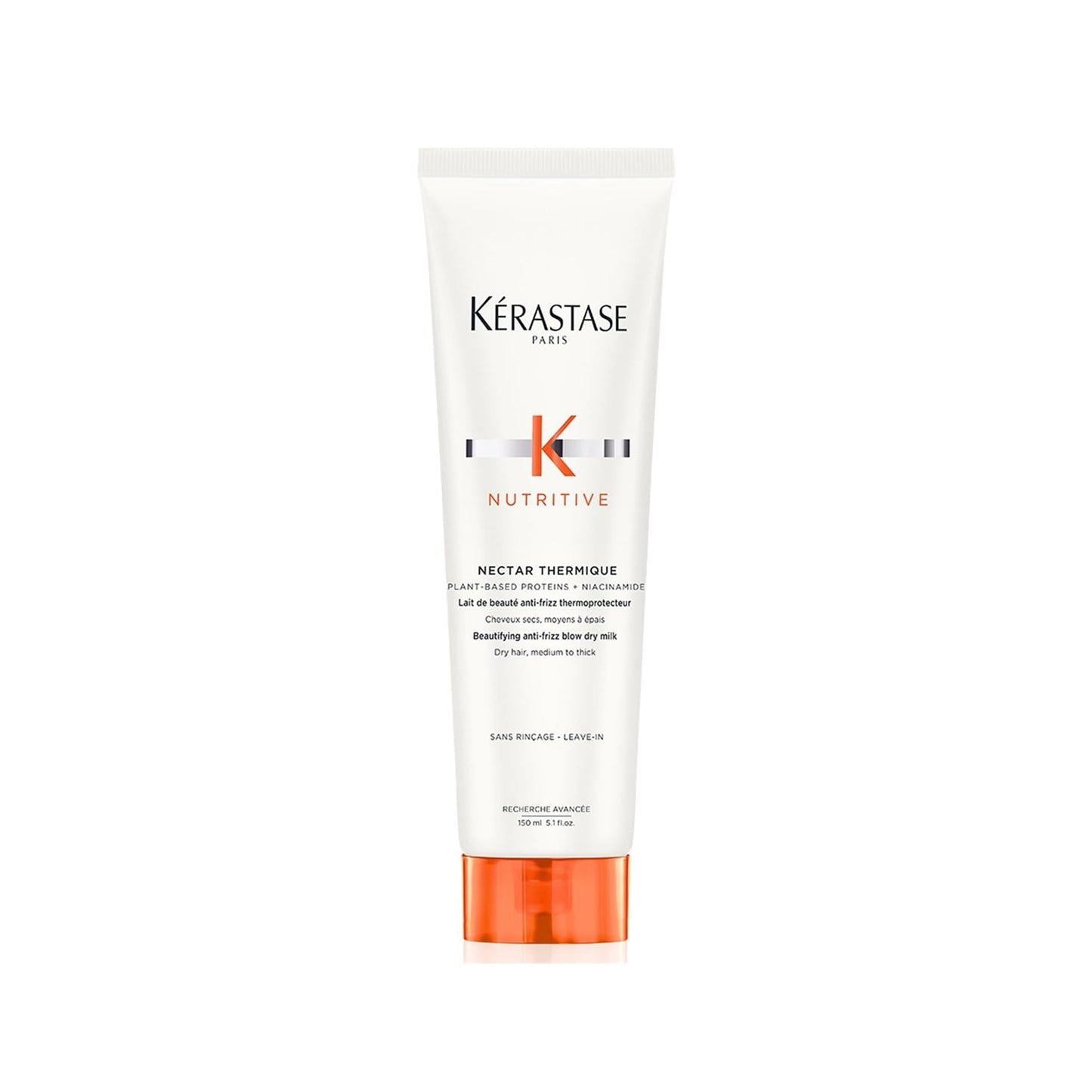 Kérastase Nectar Thermique Nutritive anti-frizz serum white tube with orange cap on Tampa Home & Garden Store