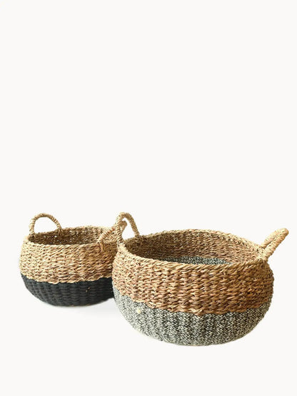 Ula Floor Basket - Black - Tampa Home & Garden Store