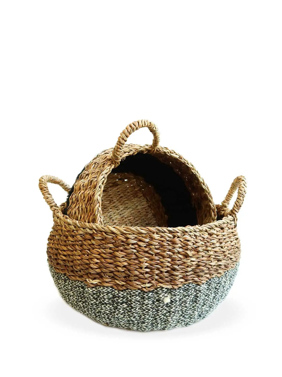 Ula Floor Basket - Black - Tampa Home & Garden Store