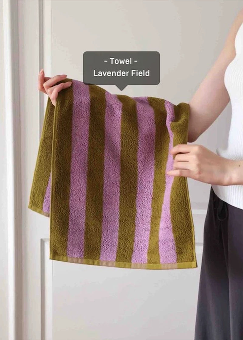 Ultra Soft Absorbent Retro Stripe Bath Towel - 100% Organic Premium Combed Cotton - Tampa Home & Garden Store