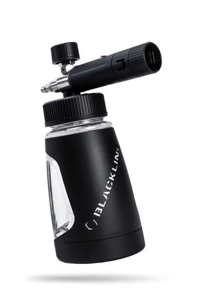 BLACKLINE Ultra Series Foam Cannon on a black bottle by Blackline Car Care on Tampa Home & Garden Store
