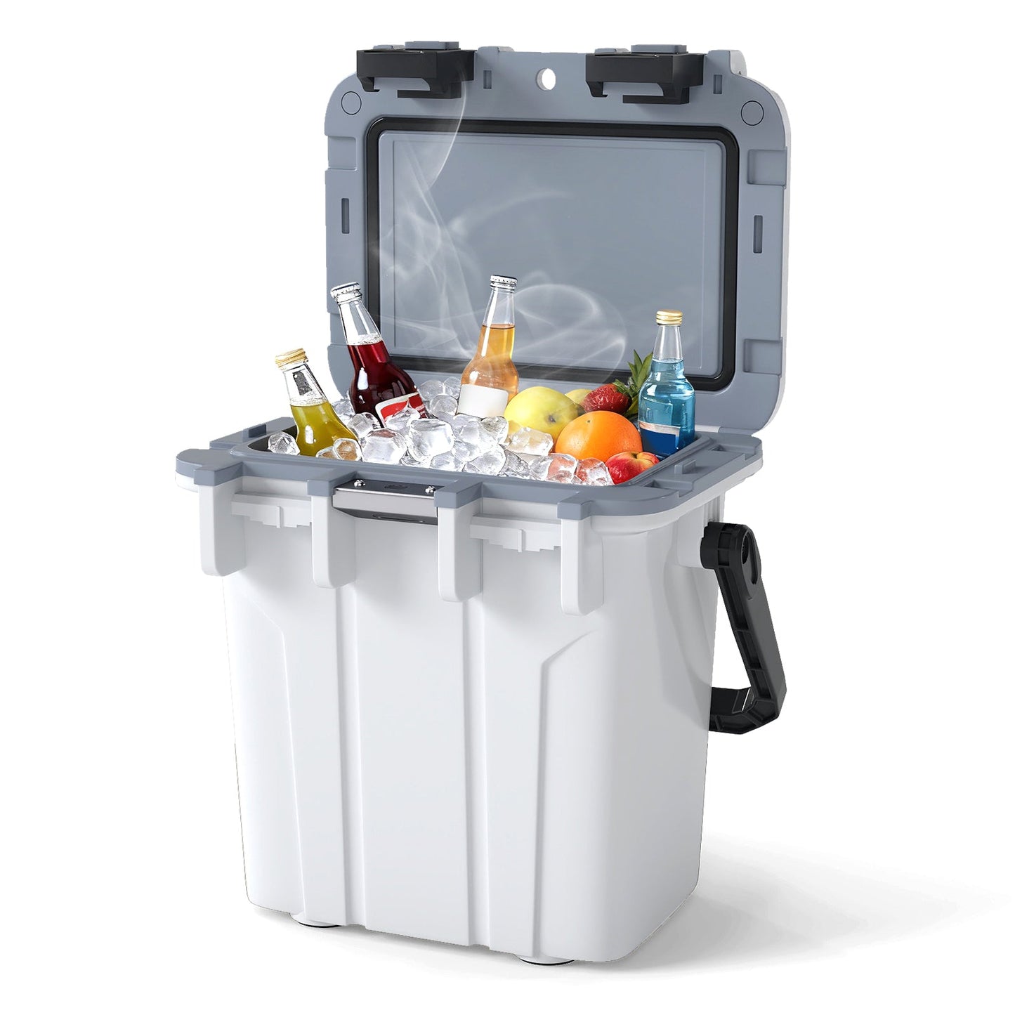 GemGear Ultra-Light Injection Molded Cooler 21 QT with ice and bottled drinks on Tampa Home & Garden Store