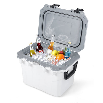 Ultra-Light Injection Molded Cooler 53 QT hard ice chest by GemGear, gray on Tampa Home & Garden Store