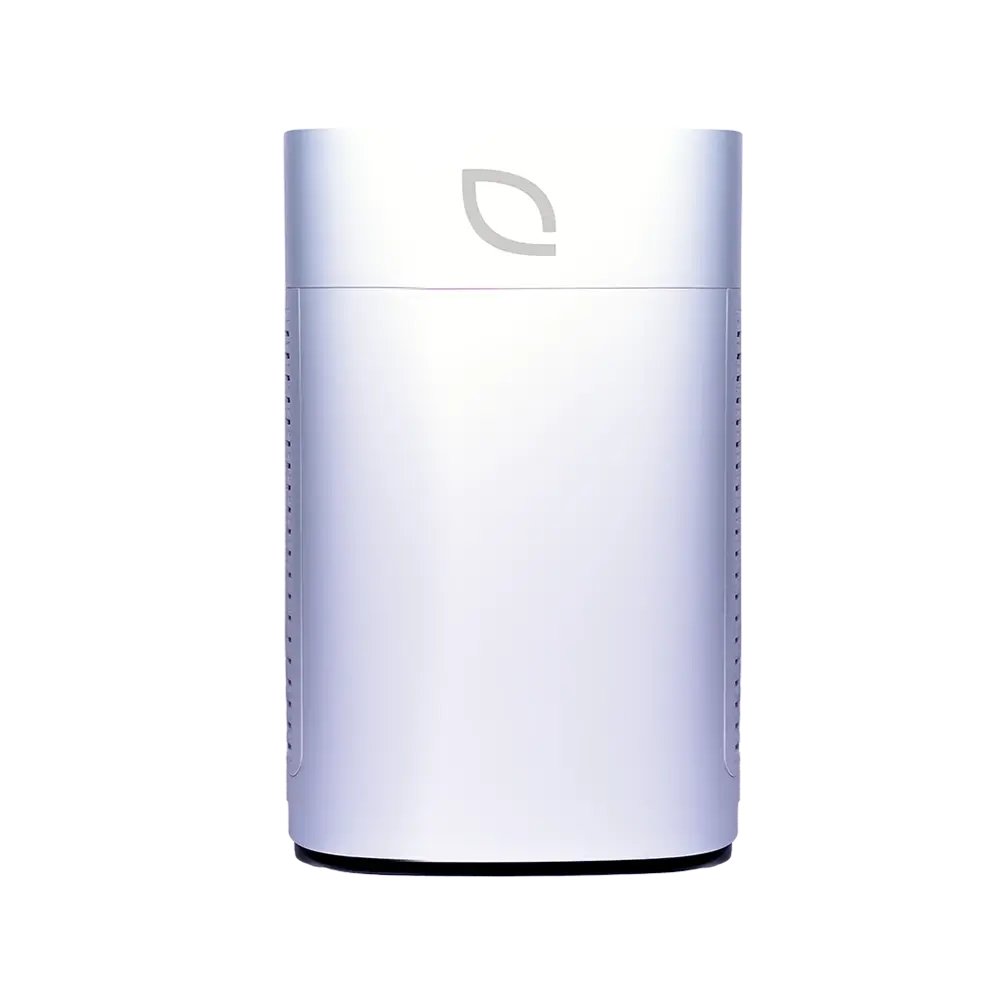 Air Sentry 1000 air purifier, white cylindrical unit with leaf logo by Emerge Survival on Tampa Home & Garden Store
