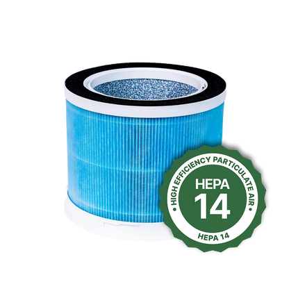 Air Sentry replacement filter blue cylindrical HEPA 14 for Emerge Survival air purifiers on Tampa Home & Garden Store