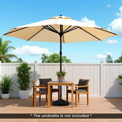 Outdoor Umbrella Base with Shell Texture Fill
