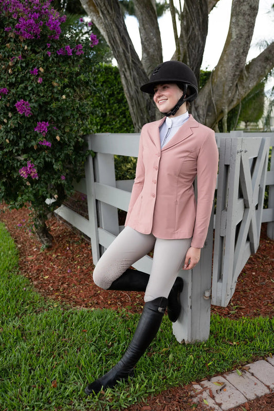 Grand Prix Quinn Show Jacket 4 Button Front Rose