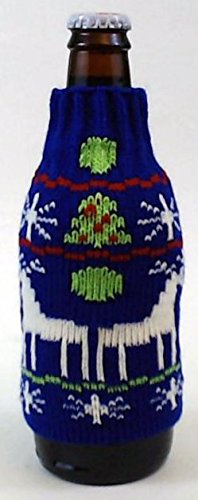 Uncle Bob's Ugly Sweater Beer Bottle Covers - Red Penguin - Tampa Home & Garden Store