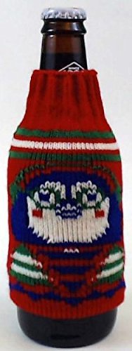 Uncle Bob's Ugly Sweater Beer Bottle Covers - Red Penguin - Tampa Home & Garden Store