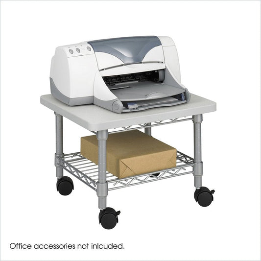 Under Desk Printer Stand Cart with Paper Shelf and Locking Casters - Tampa Home & Garden Store