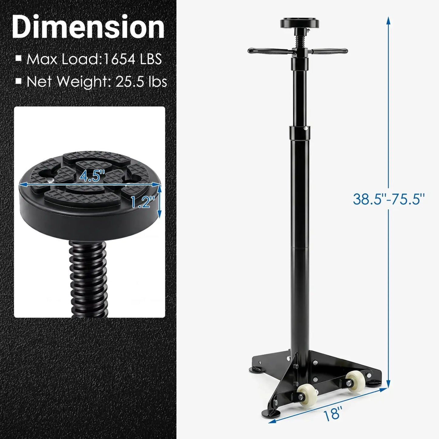 Underhoist Support Stand Adjustable Height