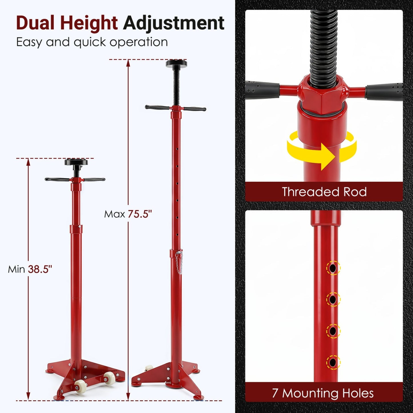 Underhoist Support Stand Adjustable Height