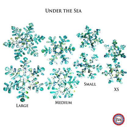Handmade Glass Snowflake - Under the Sea - by studioTica