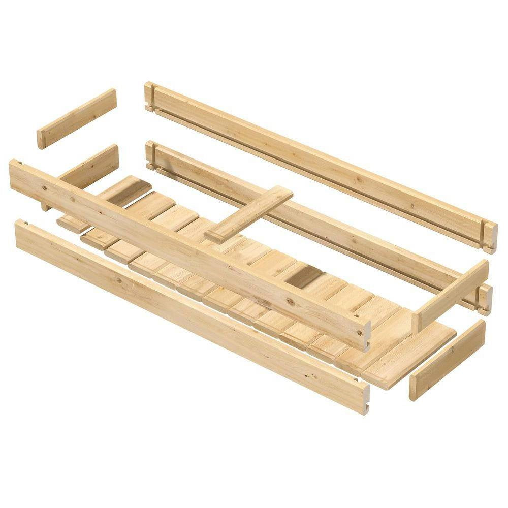 Unfinished Cedar Wood Garden Planter Box 46-inch x 11-inch - Made in USA - Tampa Home & Garden Store