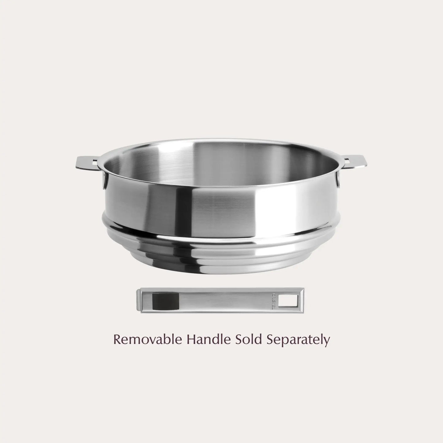 Universal Steamer by CRISTEL USA pot with side handles removable handle sold separately on Tampa Home & Garden Store