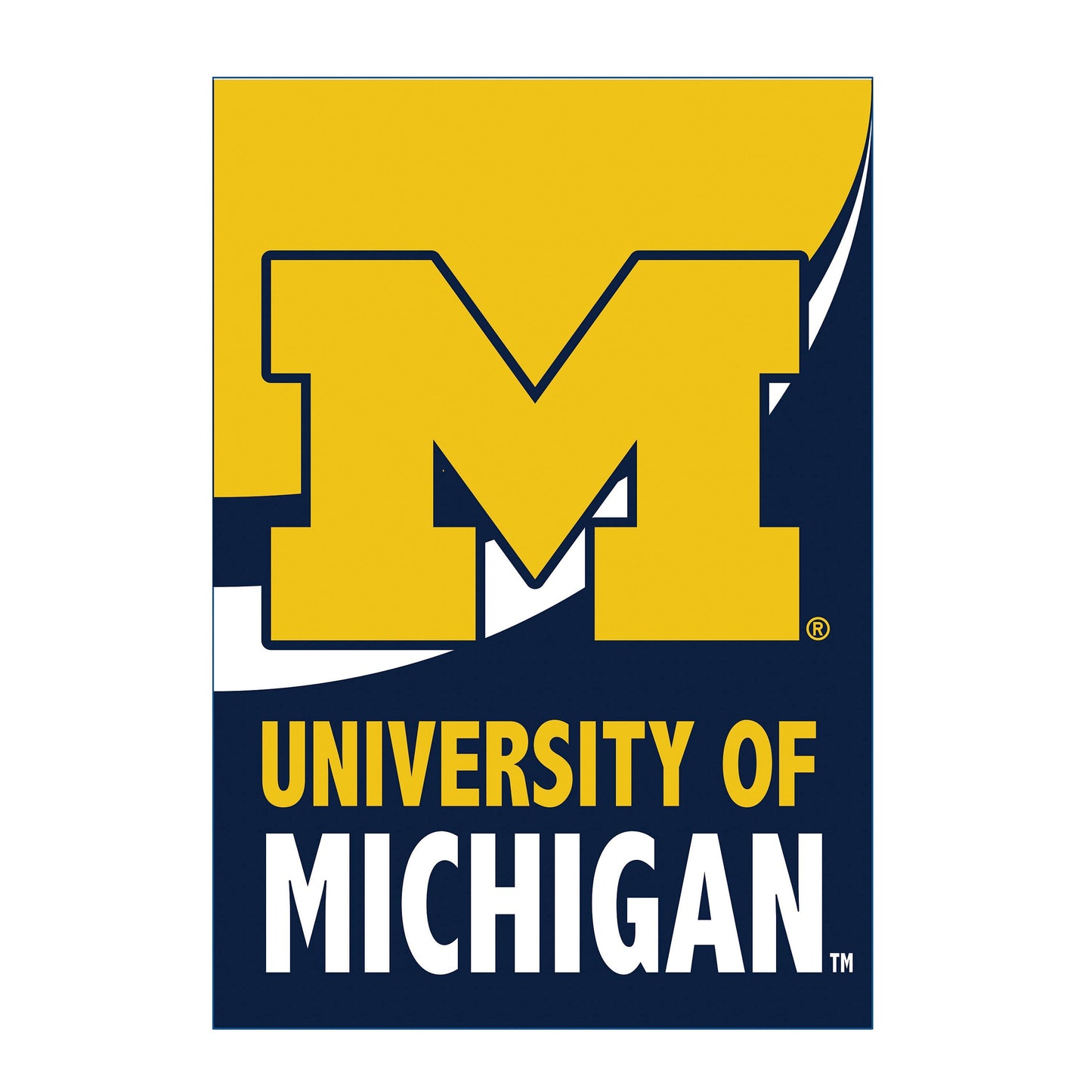 University Of Michigan Burlap House Flag - Tampa Home & Garden Store