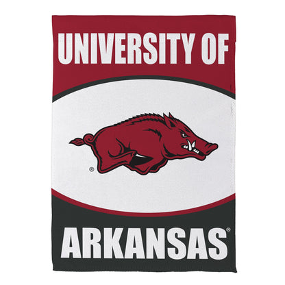 University of Arkansas Suede House Flag - Tampa Home & Garden Store