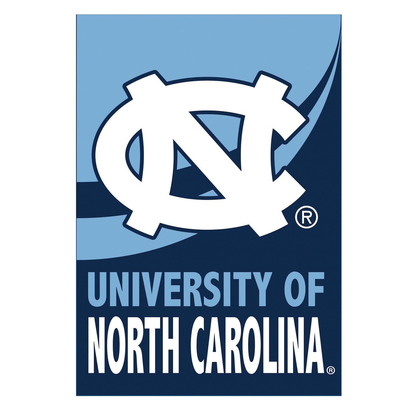 University of North Carolina Burlap Flag GDN Size - Tampa Home & Garden Store