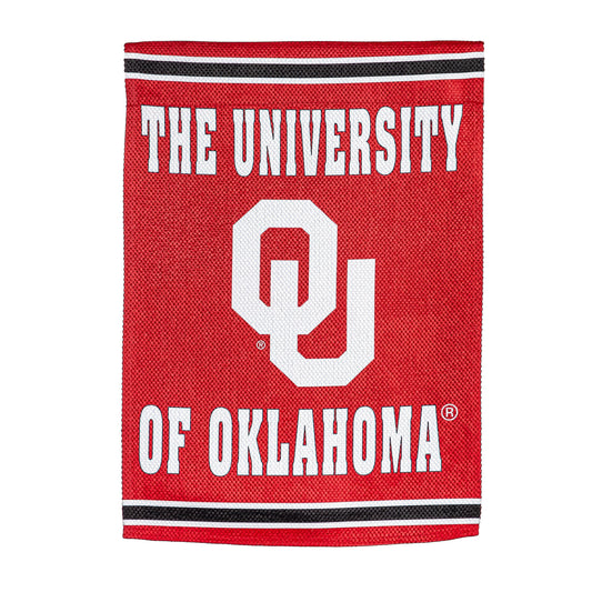 University of Oklahoma Embossed Suede House Flag - Tampa Home & Garden Store