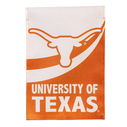 University of Texas Burlap Flag GDN Size - Tampa Home & Garden Store