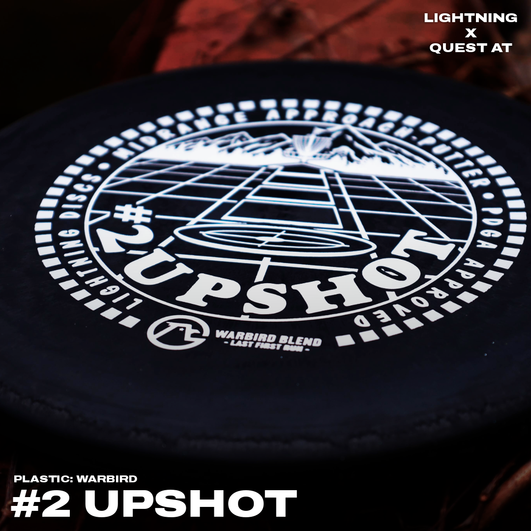 Disque de golf Lightning Limited Edition Last First Run Warbird Plastic #2 Upshot Putter