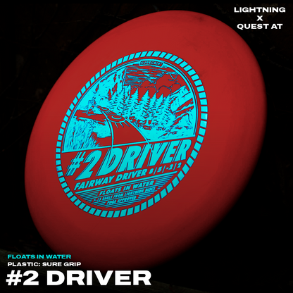 Disque de golf Lightning Sure Grip n° 2 Driver Fairway Driver
