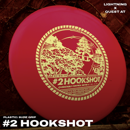 Disque de golf Lightning Sure Grip n° 2 Hookshot Fairway Driver