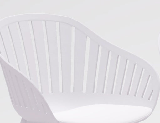 Nassau Chairs resin and wood, outdoor white chair set, 4-piece by LifestyleGarden US on Tampa Home & Garden Store