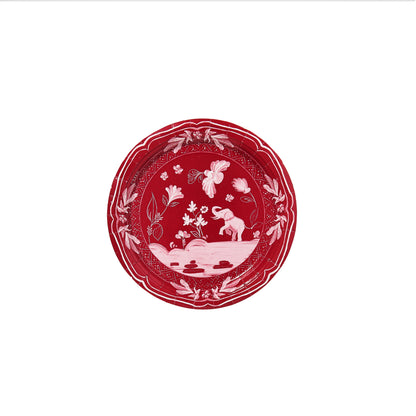 Paper plates Tuscaloosa Elephant mini hors d'oeuvre red floral design 50 pack Pavilion Paper on Tampa Home & Garden Store