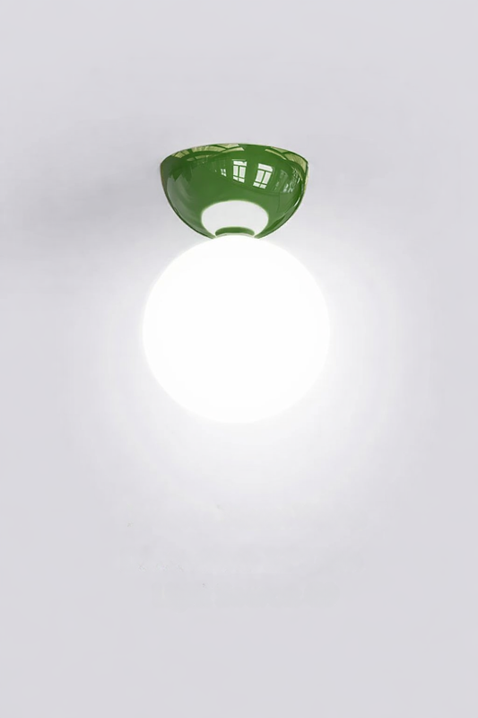 Bauhaus Dome Ceiling Light Cream Flush Mount Lamp for Hallway Balcony Entryway - Tampa Home & Garden Store